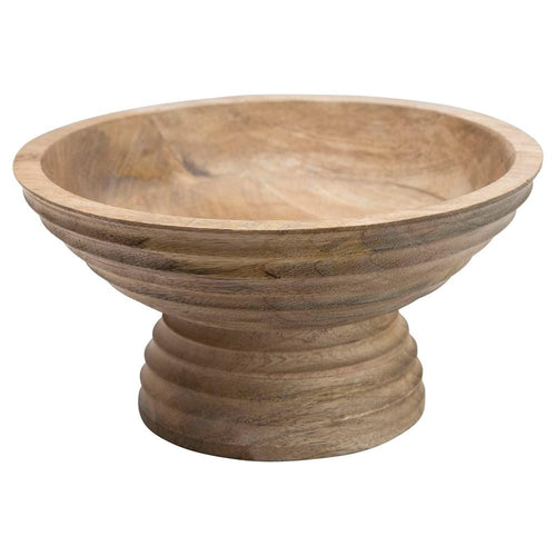 Mango Wood Footed Bowl - Madison's Niche 