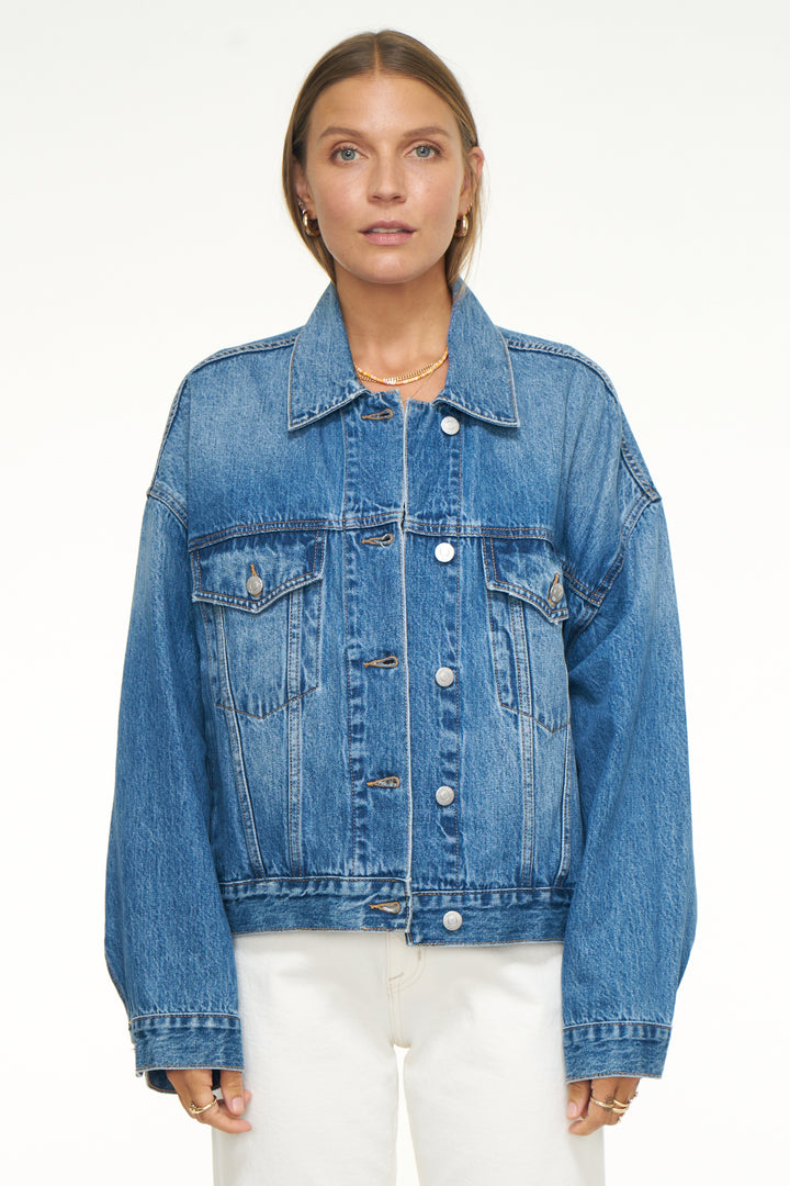 Margot Oversized Denim Jacket - Madison's Niche 