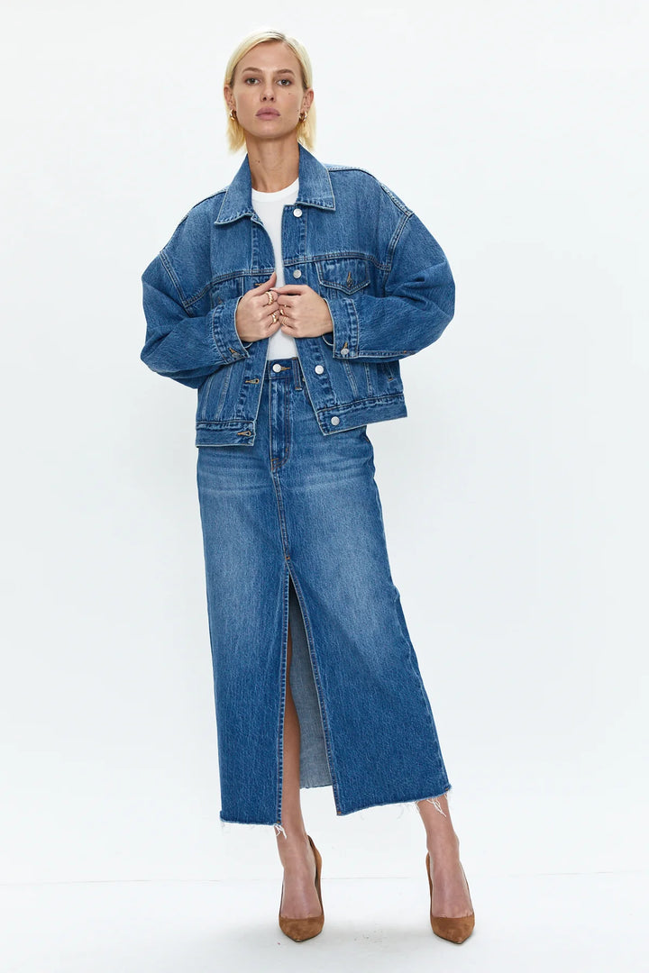 Margot Oversized Denim Jacket - Madison's Niche 