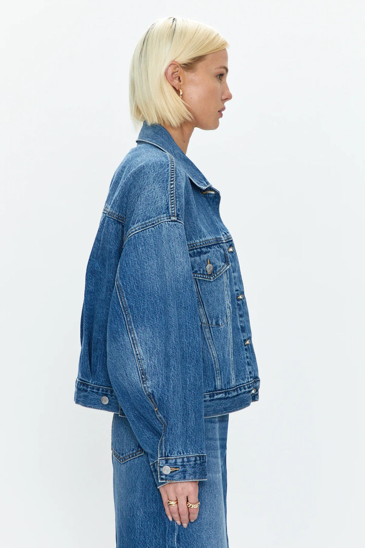 Margot Oversized Denim Jacket - Madison's Niche 