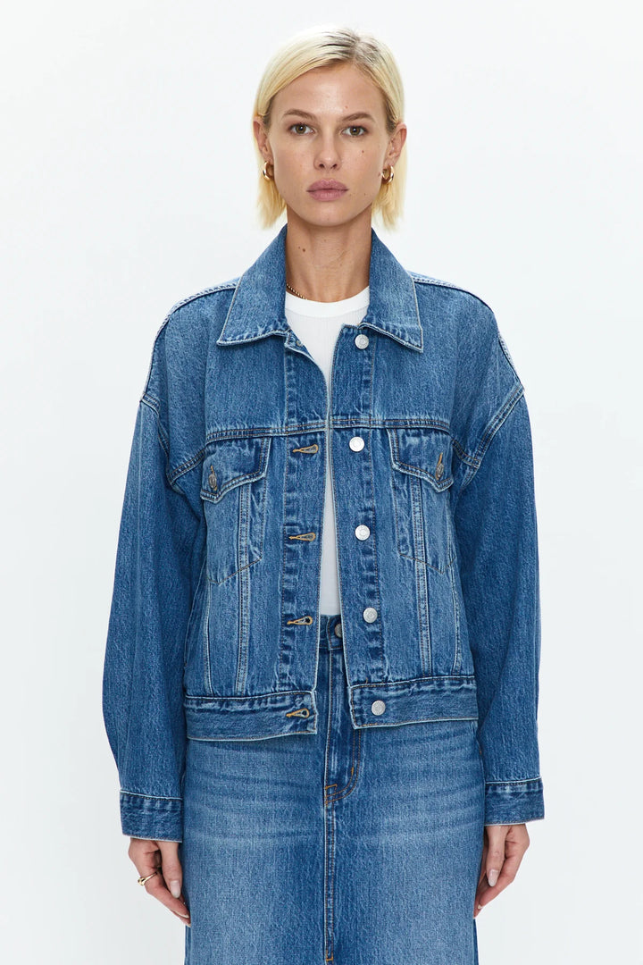 Margot Oversized Denim Jacket - Madison's Niche 