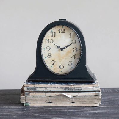 Metal Mantel Clock - Madison's Niche 
