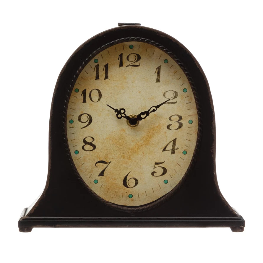 Metal Mantel Clock - Madison&