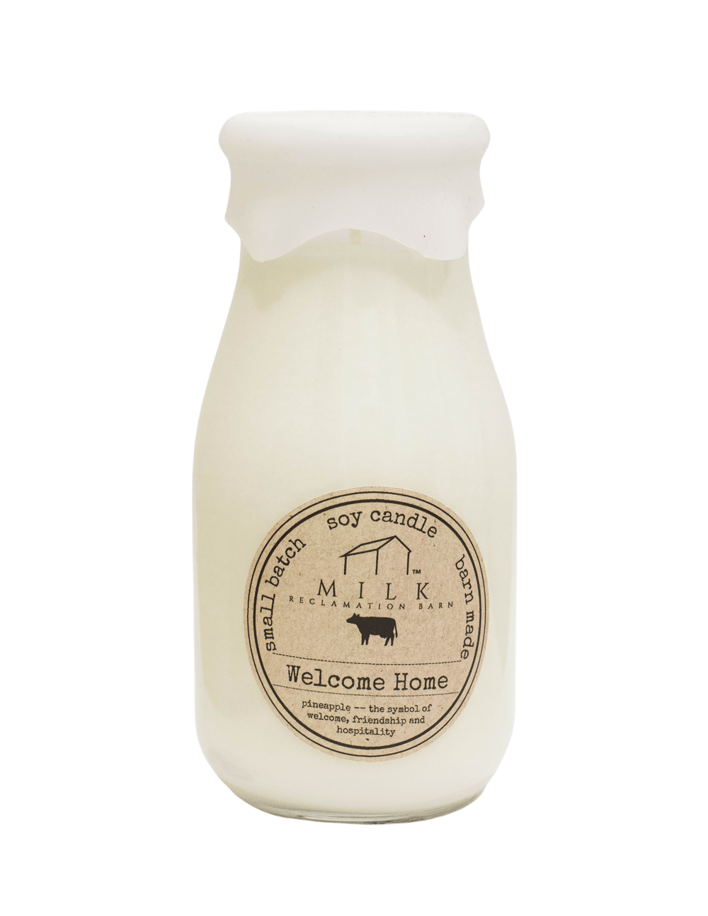 MILK RECLAMATION BARN Candles Milk Bottle Candle in Welcome Home