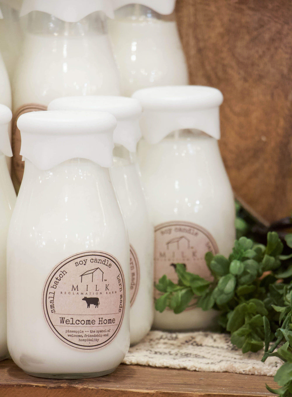 Milk Bottle Candle, Milk Reclamation Barn