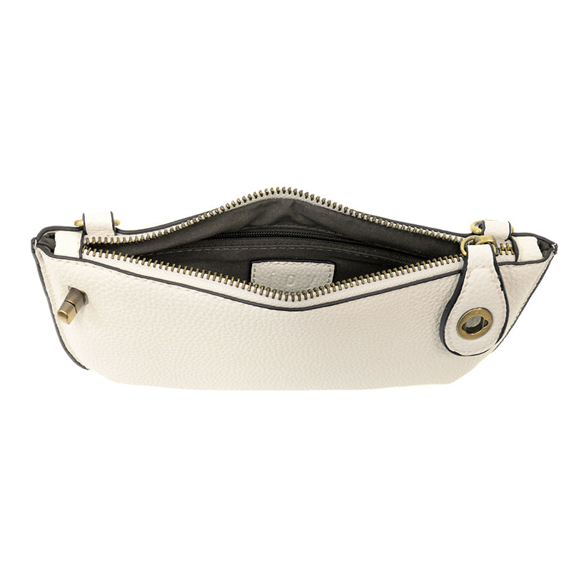 Mini Crossbody Wristlet in White - Madison's Niche 