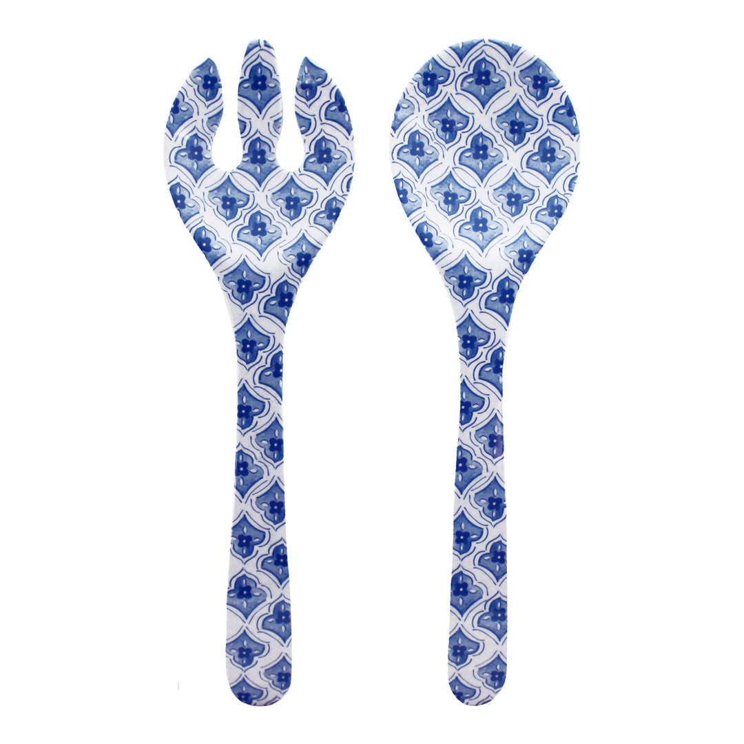 Salad Servers in Moroccan Blue - Madison's Niche 