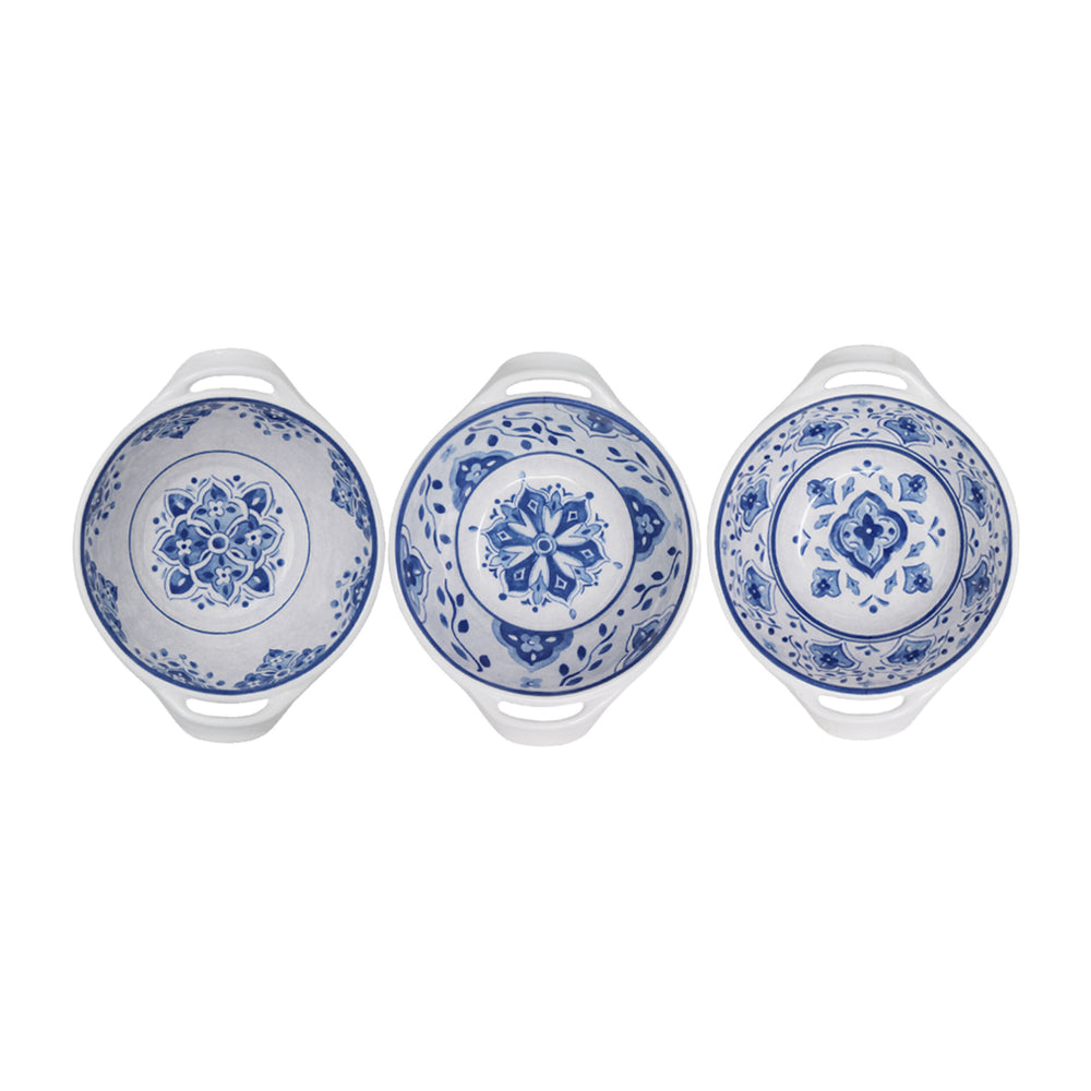 Set of 3 Mini Bowls in Moroccan Blue - Madison&