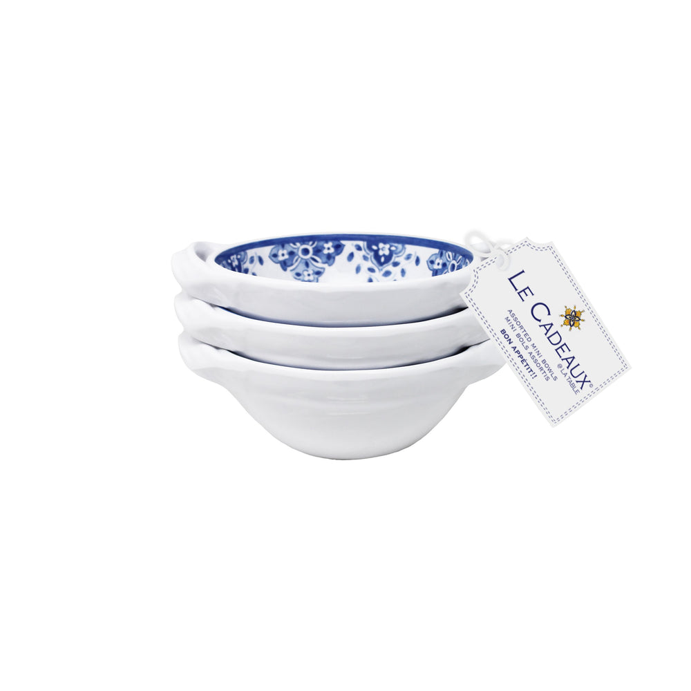 Set of 3 Mini Bowls in Moroccan Blue - Madison's Niche 