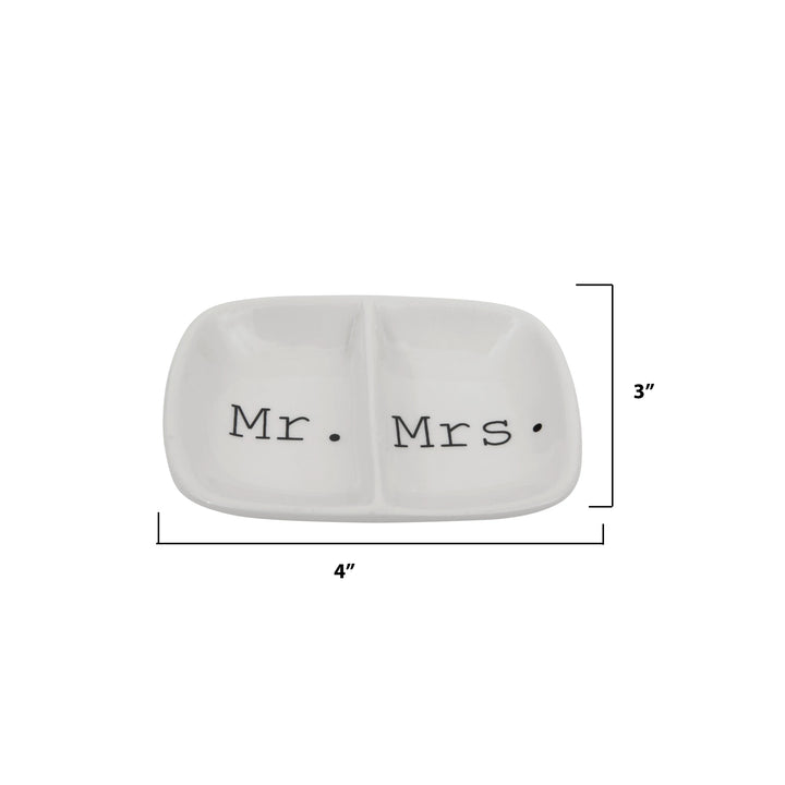 Mr. & Mrs. Ceramic Dish - Madison's Niche 