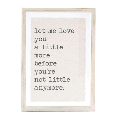 Little Love Glass Plaque - Madison's Niche 