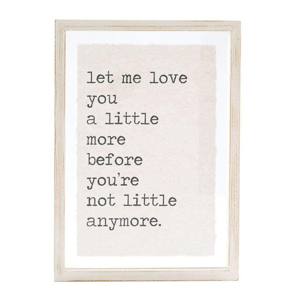 Little Love Glass Plaque - Madison's Niche 