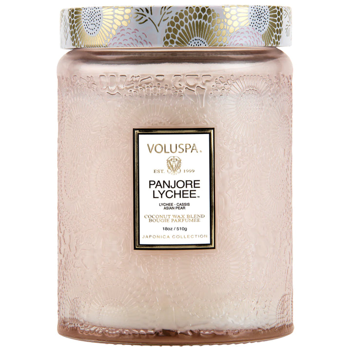 Panjore Lychee 18oz Candle - Madison's Niche 