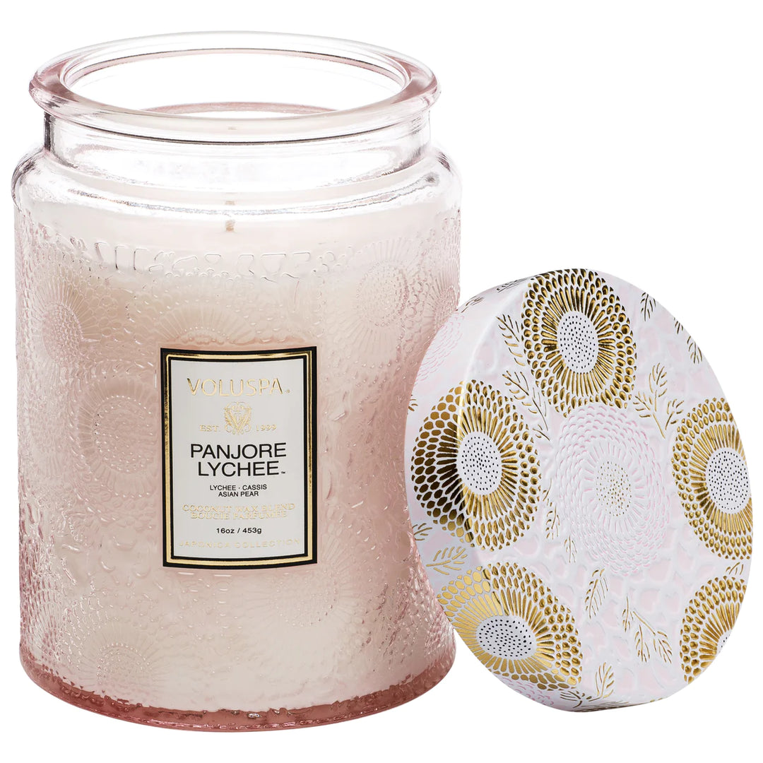 Panjore Lychee 18oz Candle - Madison's Niche 
