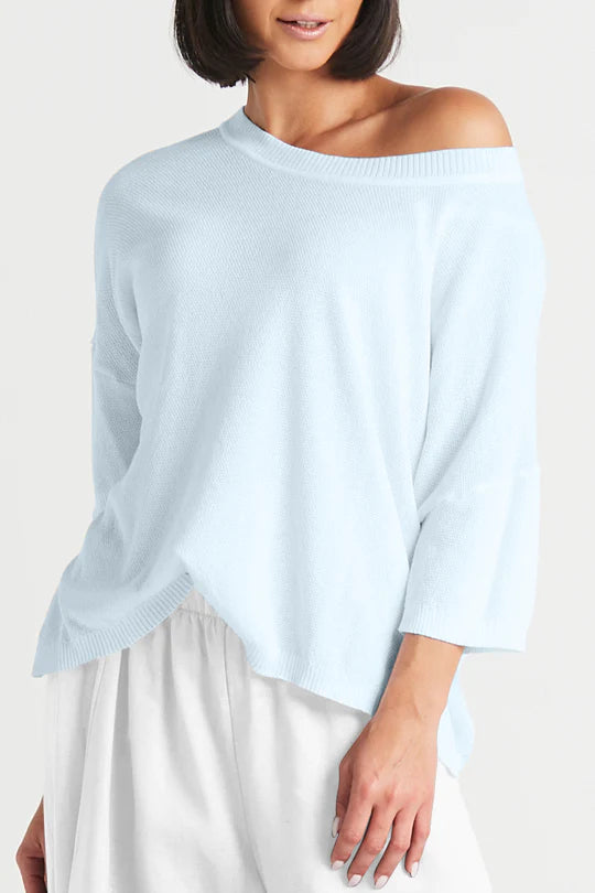 Pima Boatneck Sweater - Madison's Niche 