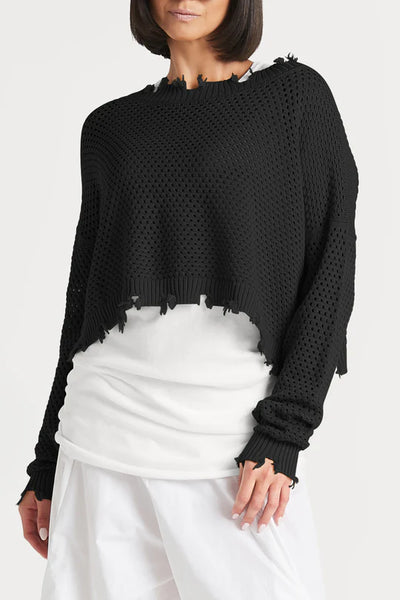 Pin Dot Boatneck Sweater - Madison's Niche 