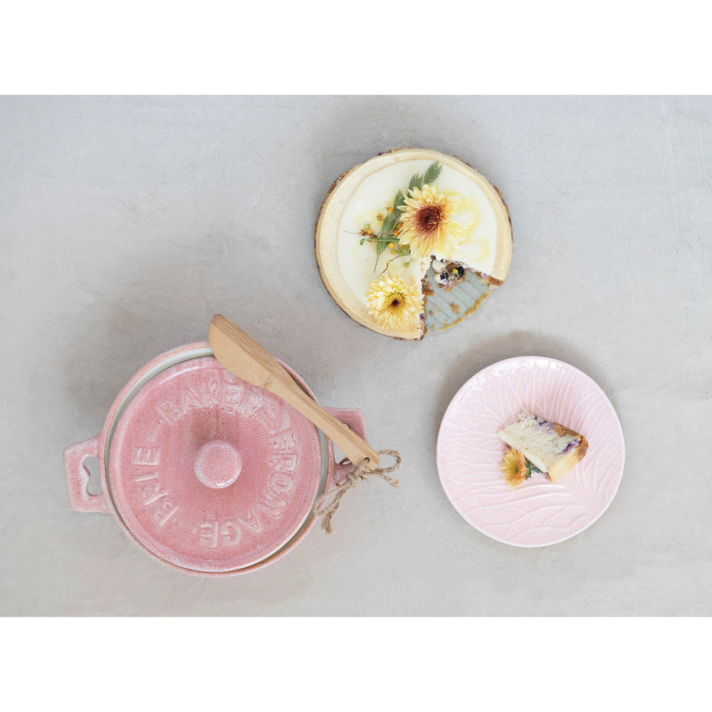Pink Glazed Brie Baker - Madison's Niche 