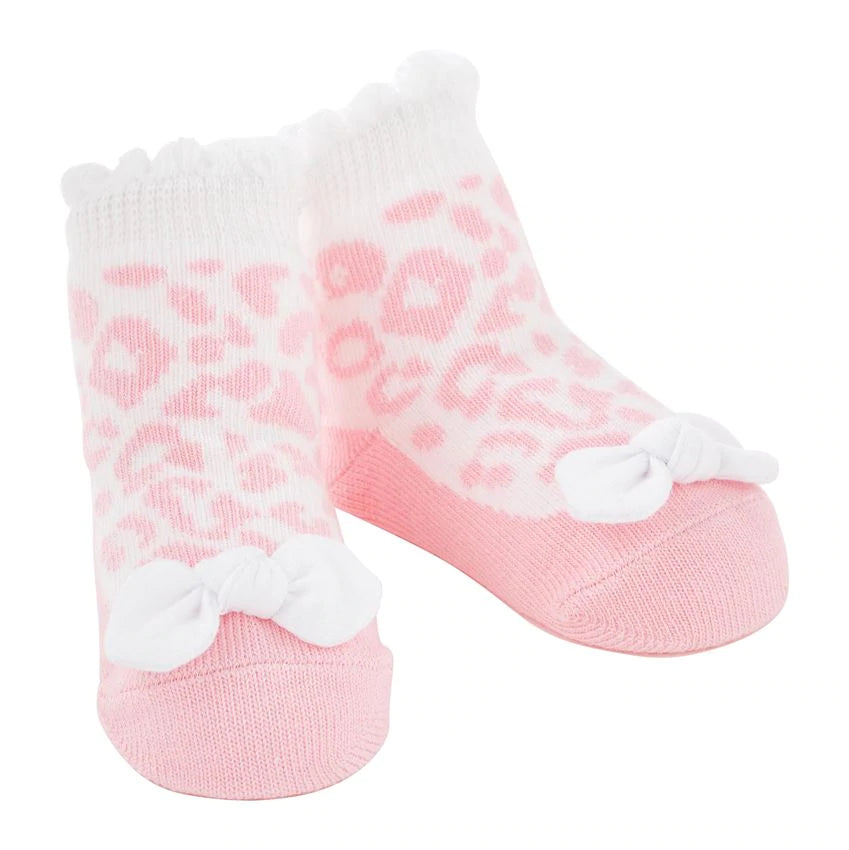 Pink Leopard Socks - Madison&