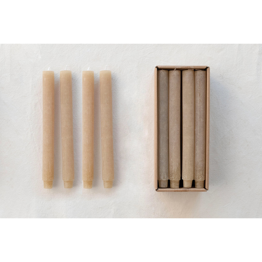 Pleated Taper Candle - Madison's Niche 