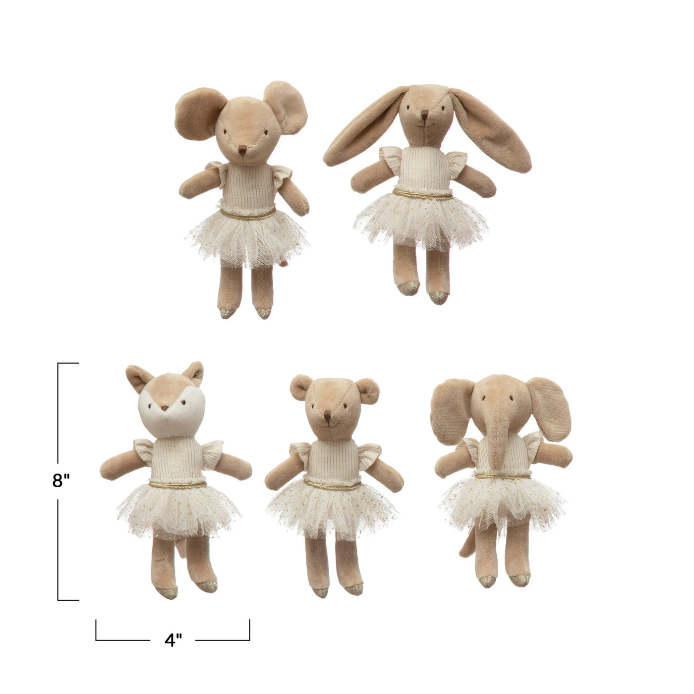 Plush Ballerina Animal - Madison's Niche 