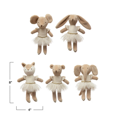 Plush Ballerina Animal - Madison's Niche 