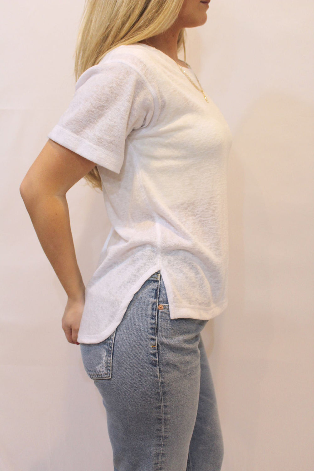 Poppy T-Shirt in White - Madison's Niche 