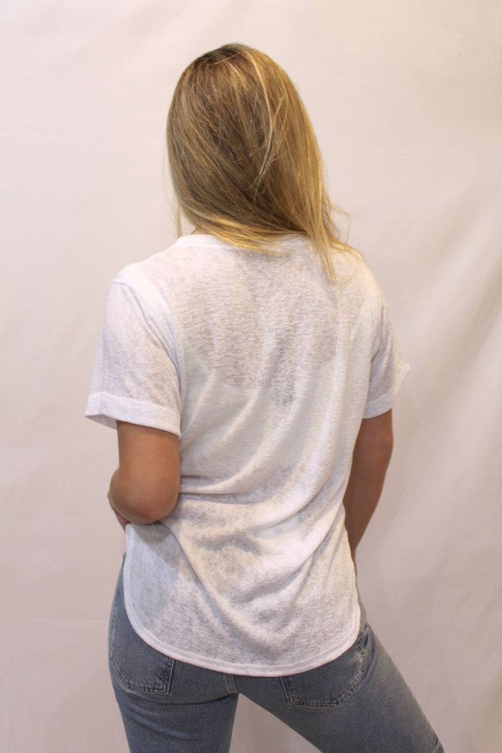 Poppy T-Shirt in White - Madison's Niche 