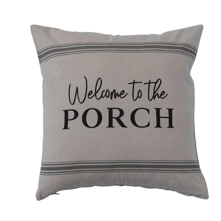 "Welcome to the Porch" Pillow - Madison's Niche 