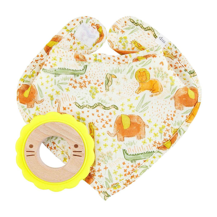 Safari Bib & Teether Set - Madison's Niche 