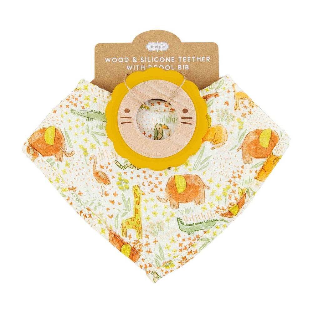 Safari Bib & Teether Set - Madison's Niche 