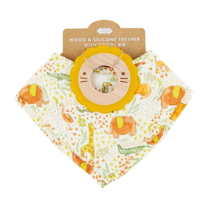 Safari Bib & Teether Set - Madison's Niche 