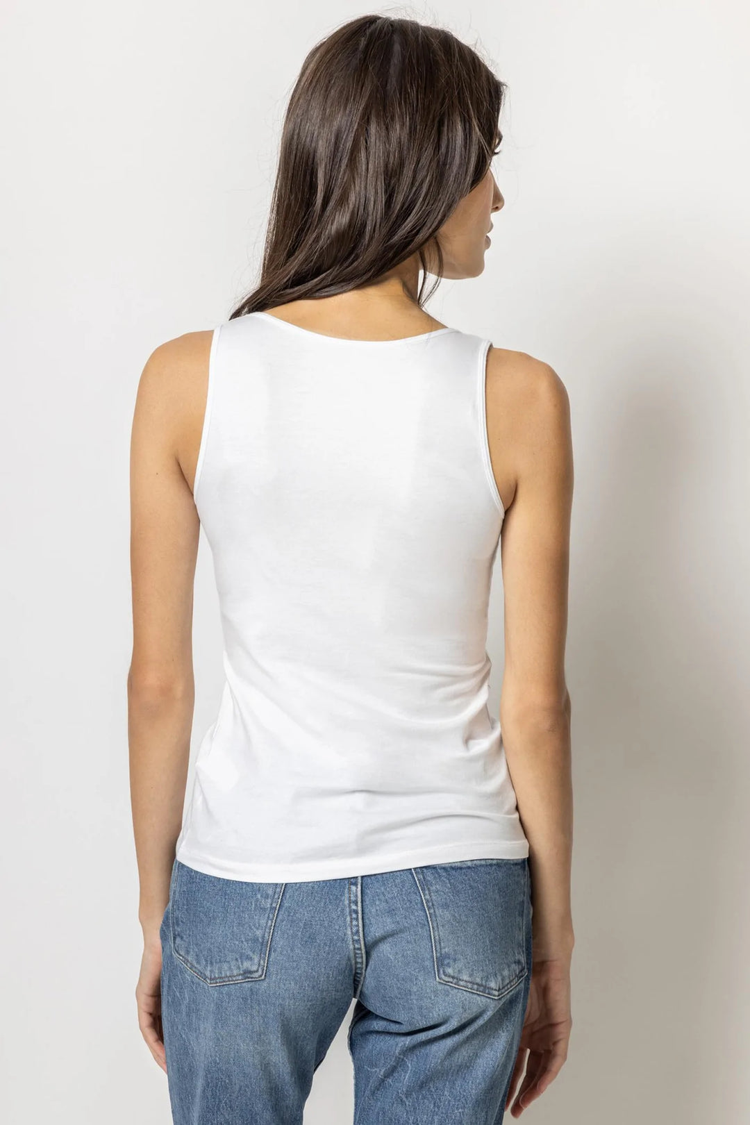 Scoop Tank in White - Madison's Niche 