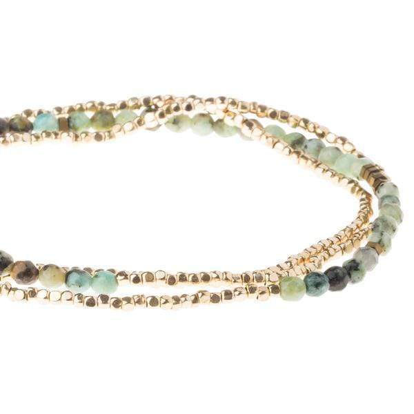 African Turquoise Beaded Wrap - Madison's Niche 