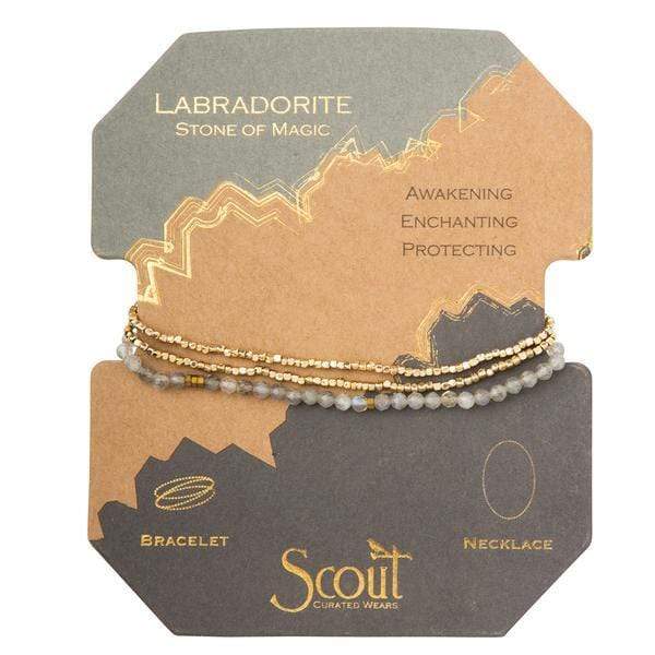 Labradorite Beaded Wrap - Madison's Niche 