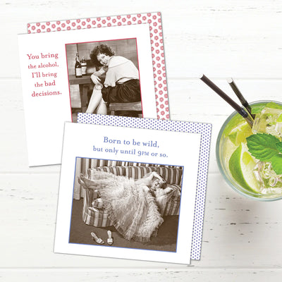 "Born to Be Wild" Cocktail Napkins - Madison's Niche 