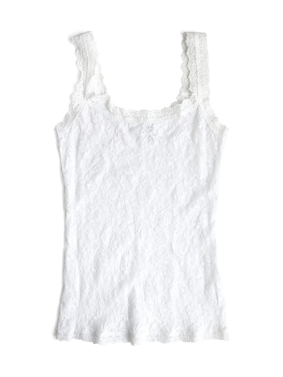 Signature Lace Unlined Cami in White - Madison's Niche 