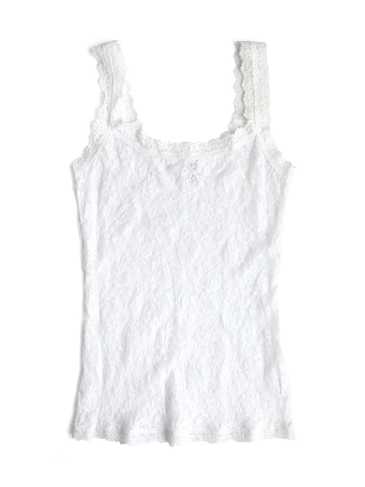 Signature Lace Unlined Cami in White - Madison's Niche 