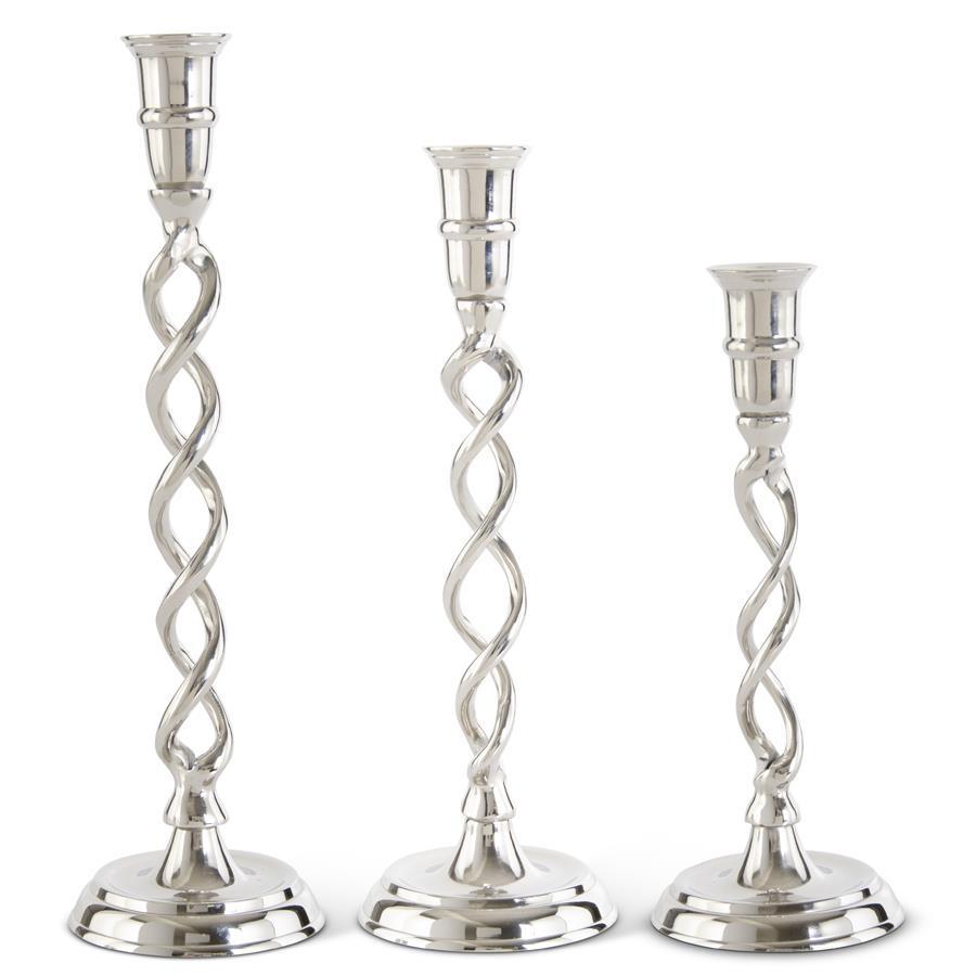 Silver Taper Holder Set - Madison's Niche 