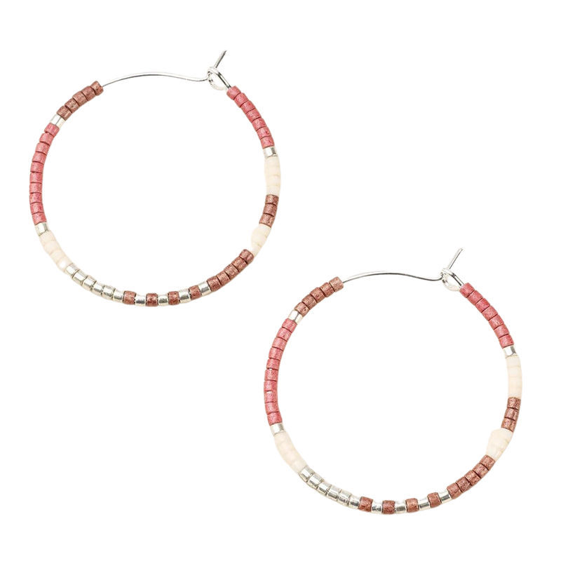 Small Chromacolor Hoops in Blush - Madison's Niche 