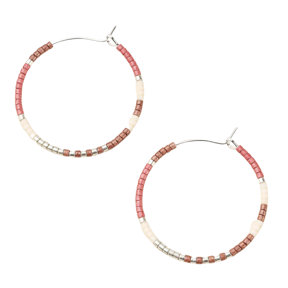 Small Chromacolor Hoops in Blush - Madison&