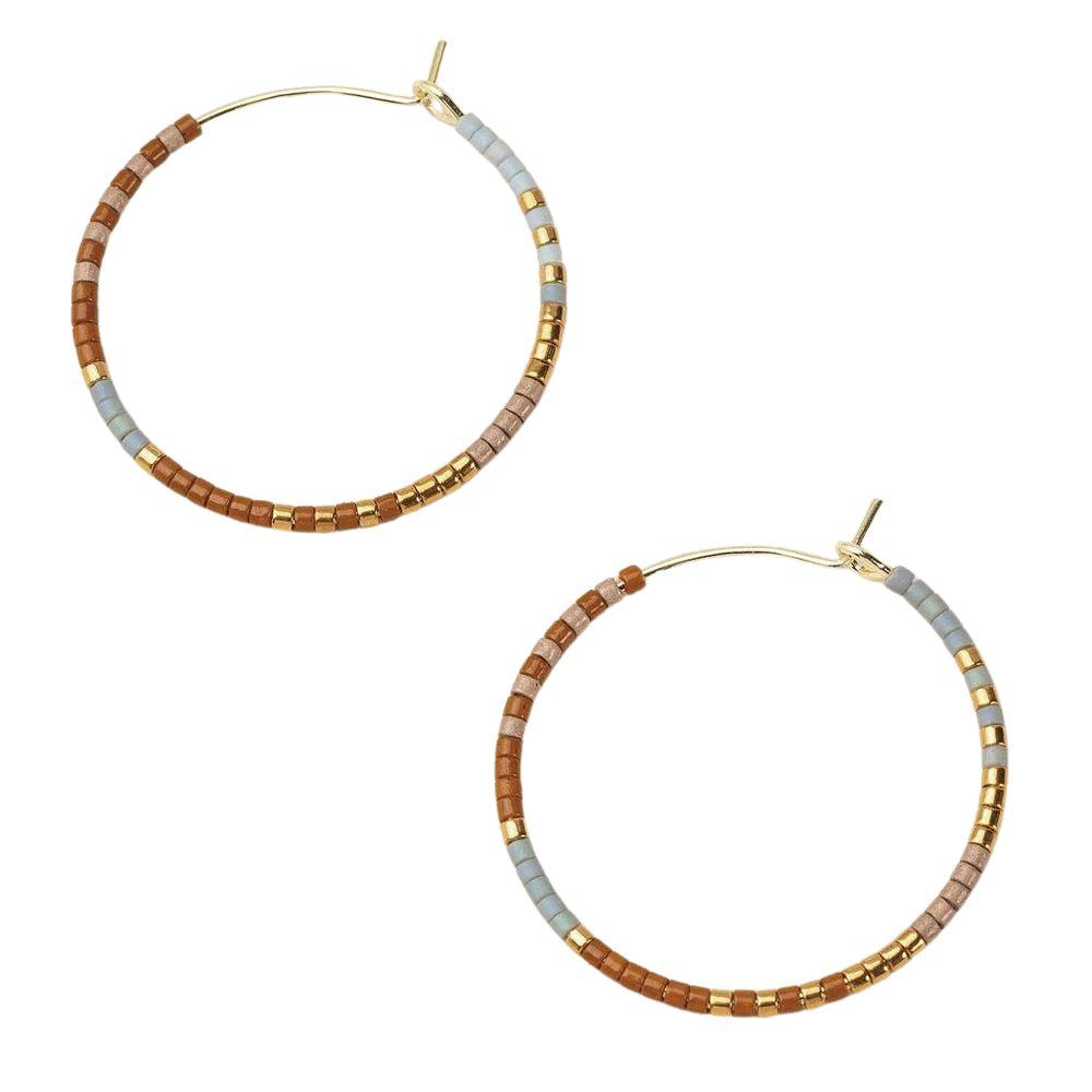Small Chromacolor Hoops in Desert - Madison&