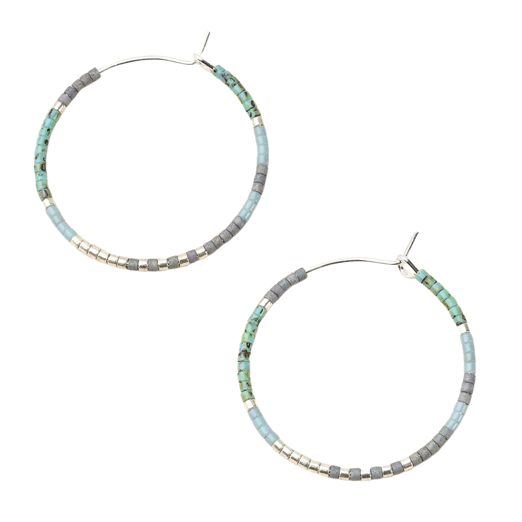 Small Chromacolor Hoops in Turquoise - Madison's Niche 
