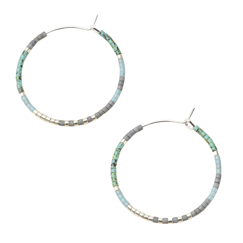 Small Chromacolor Hoops in Turquoise - Madison's Niche 