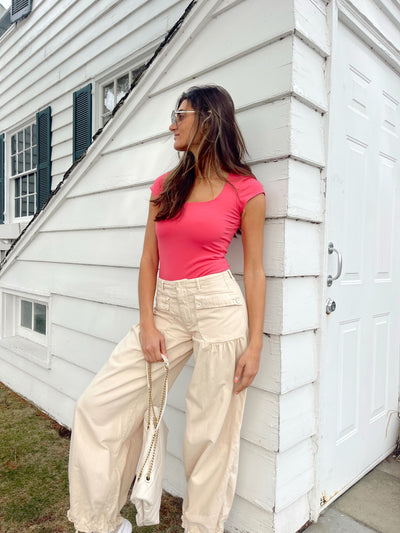 Square Eyes Bodysuit in Pompom - Madison's Niche 