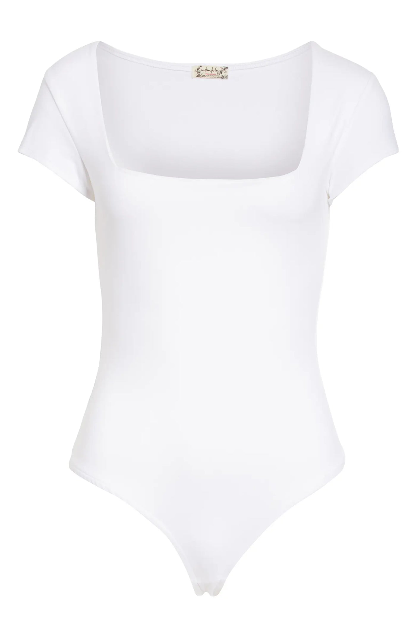 Square Eyes Bodysuit in White - Madison's Niche 