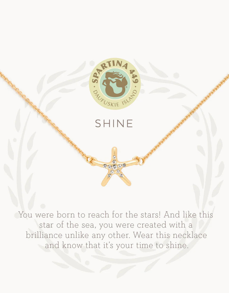 Starfish "Shine" Necklace in Gold - Madison's Niche 