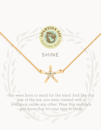 Starfish "Shine" Necklace in Gold - Madison's Niche 