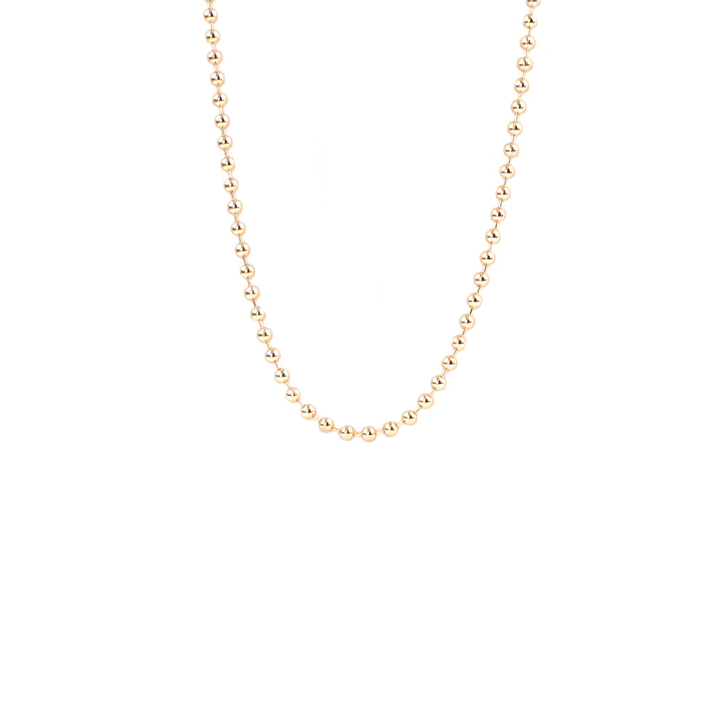 Sterling Ball Chain Necklace in Gold - Madison's Niche 