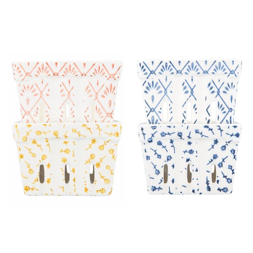 Patterned Berry Basket - Madison&