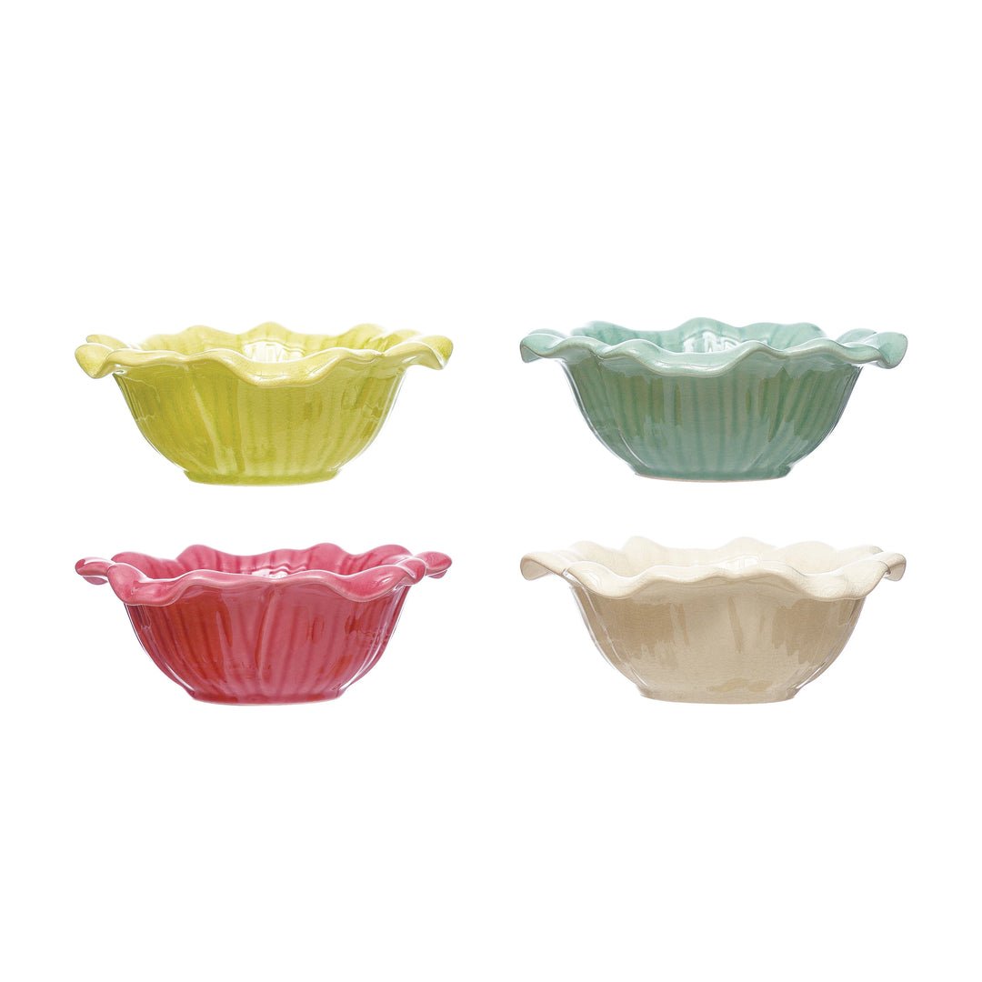 Stoneware Flower Bowl - Madison's Niche 